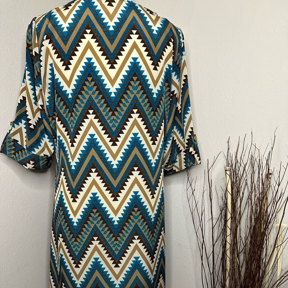 Mini chevron pattern dress - Picture 4 of 5